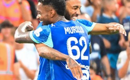Marseille vs Aston Villa : Aubameyang claque un doublé pour son retour en France