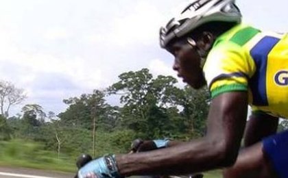 Les cyclistes gabonais à Franceville