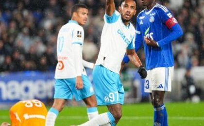 Ligue 1 : Aubameyang buteur décisif dans la victoire de l'OM face à Strasbourg