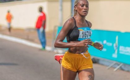 10 Km de Port-Gentil : la gabonaise Jordash Chancia Mibale Bibang étale toute sa classe