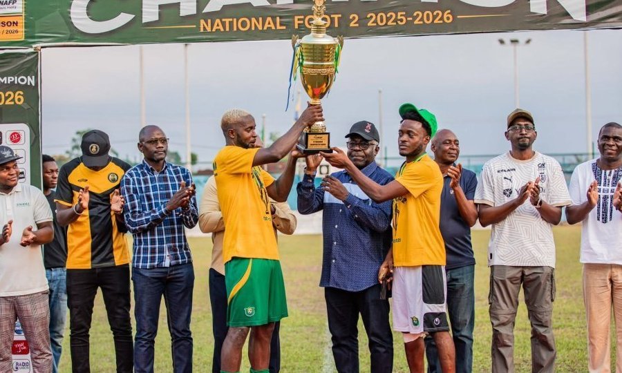 National Foot 2 : Les miniers de Mounana sacrés champions 2026, Missile FC remonte en D1, Moulili FC recalé