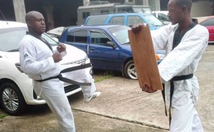Taekwondo police : 67 agents de l'état-major de police d'intervention du Gabon opérationnels