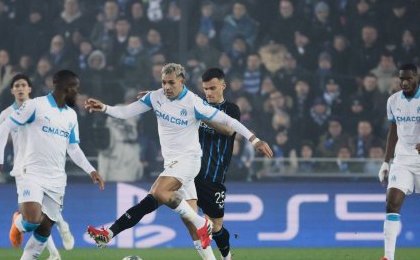 Ligue des champions : Naufrage collectif pour l'OM à Bruges, Aubameyang et les siens prennent la porte