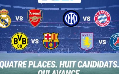 Ligue des champions : pariez sur les matchs décisifs des 1/4 de finale !