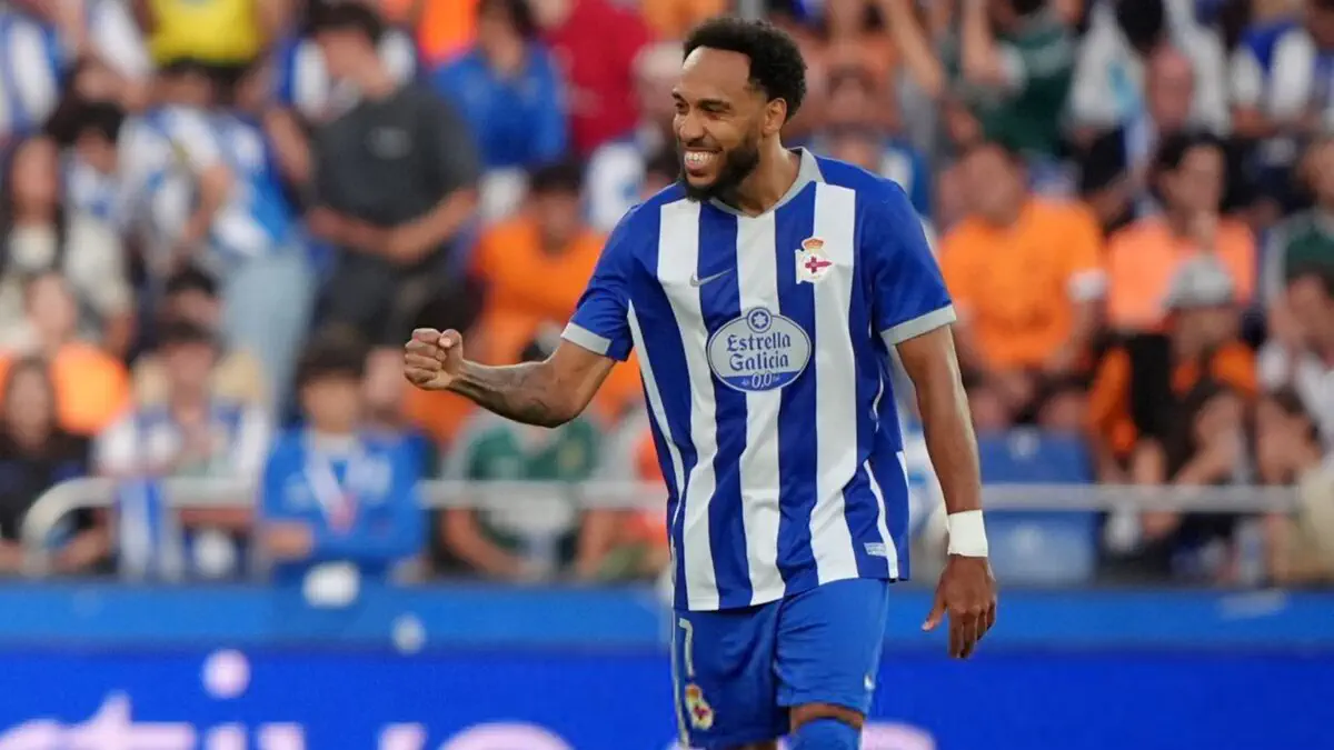 Espagne : Aubameyang buteur pour son retour en Liga avec le Deportivo