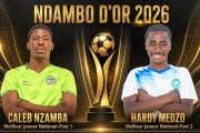 Ndambo d'or 2026 : Caleb Nzamba couronné meilleur joueur du National-Foot 1