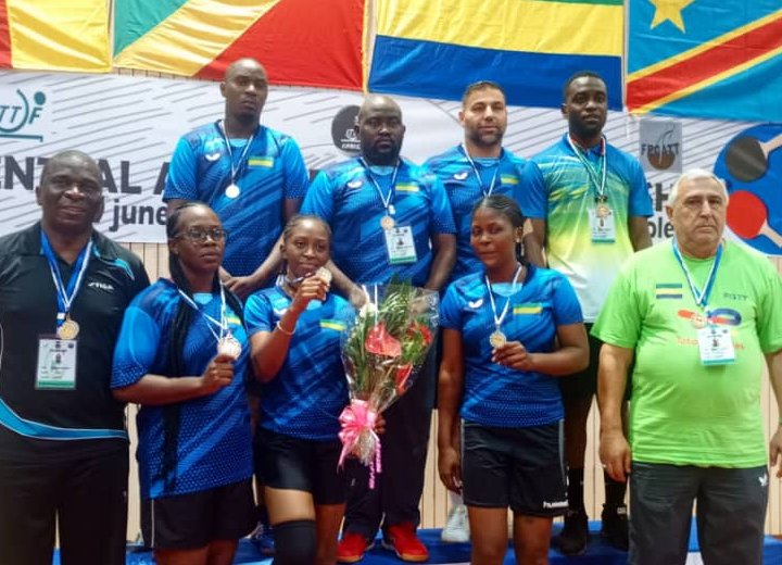 Le Gabon brille aux championnats d'Afrique centrale de tennis de table à Yaoundé