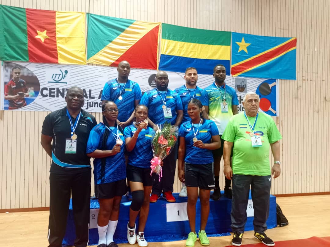Le Gabon brille aux championnats d'Afrique centrale de tennis de table à Yaoundé